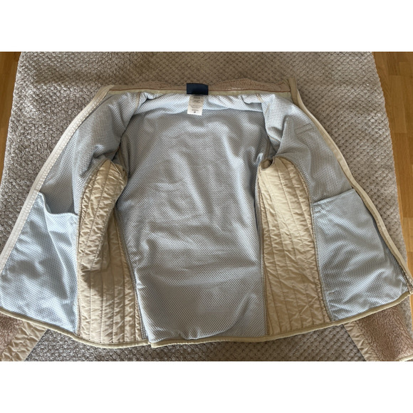 Patagonia Women's M Beige Tan Synchilla Retro-X Fleece Hiking Camping Jacket - Picture 13 of 14